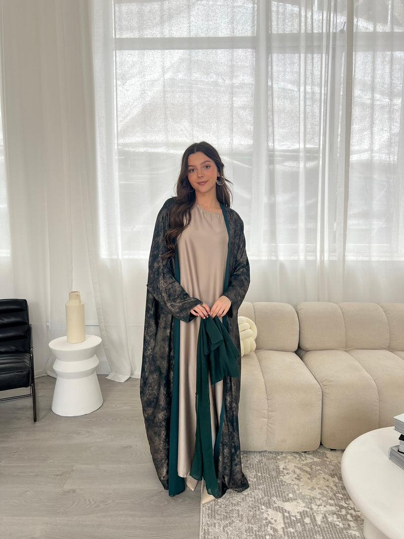 Azra Abaya - Emerald Green