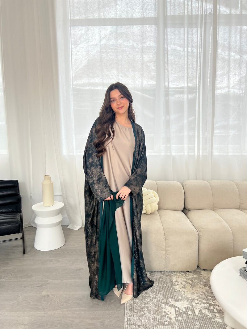 Azra Abaya - Emerald Green