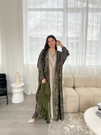 Azra Abaya - Khaki Green