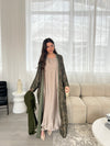 Azra Abaya - Khaki Green