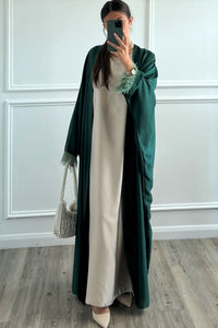 Areza Open Abaya - Green