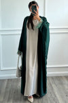 Areza Open Abaya - Green