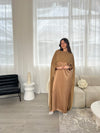 Miri Cape Dress - Tan Gold