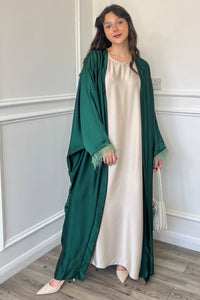 Areza Open Abaya - Green