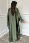 Zohal Closed Abaya - Khaki