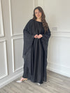 Organza Cape Abaya - Black