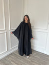 Organza Cape Abaya - Black