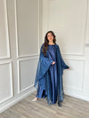 Sasha Cape Abaya - Navy