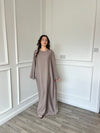 Basic Linen Dress - Taupe