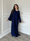 Basic Linen Dress - Navy