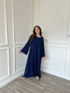 Basic Linen Dress - Navy