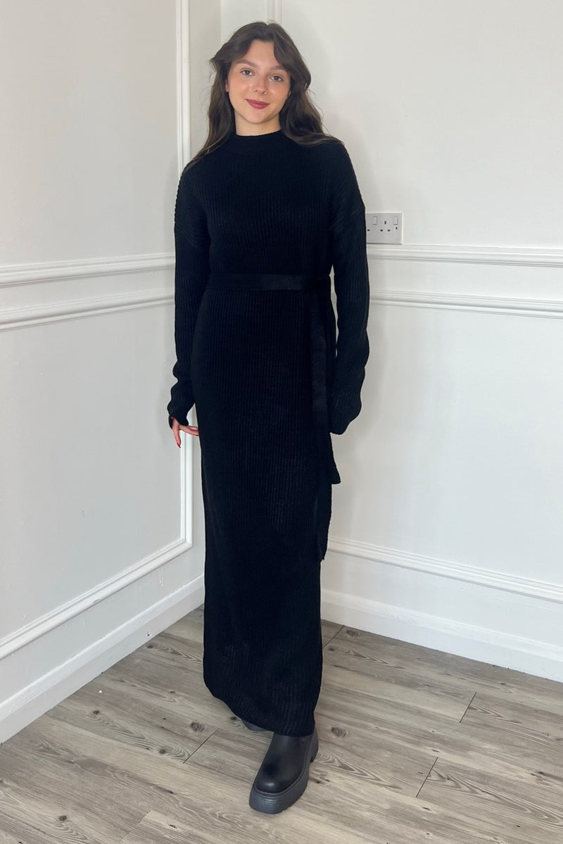 Long Sleeve Maxi Jumper Dress Uk Maxi Dress With Splits, Jumper Dress Women, Black Jumper Dress Long Sleeve Maxi Jumper Dress Uk Maxi Dress With Splits, Jumper Dress Women, Black Jumper Dress
