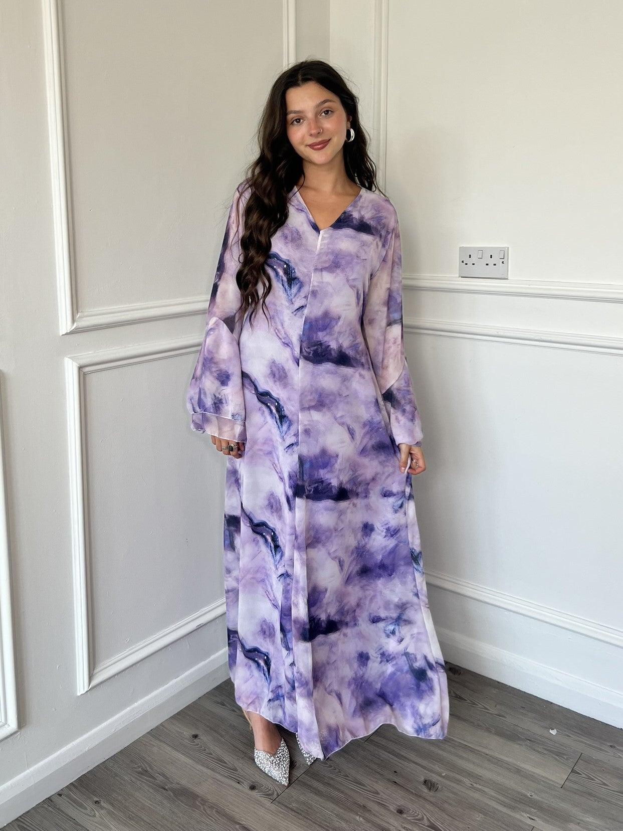 purple tie dye dress Nezaya Dress