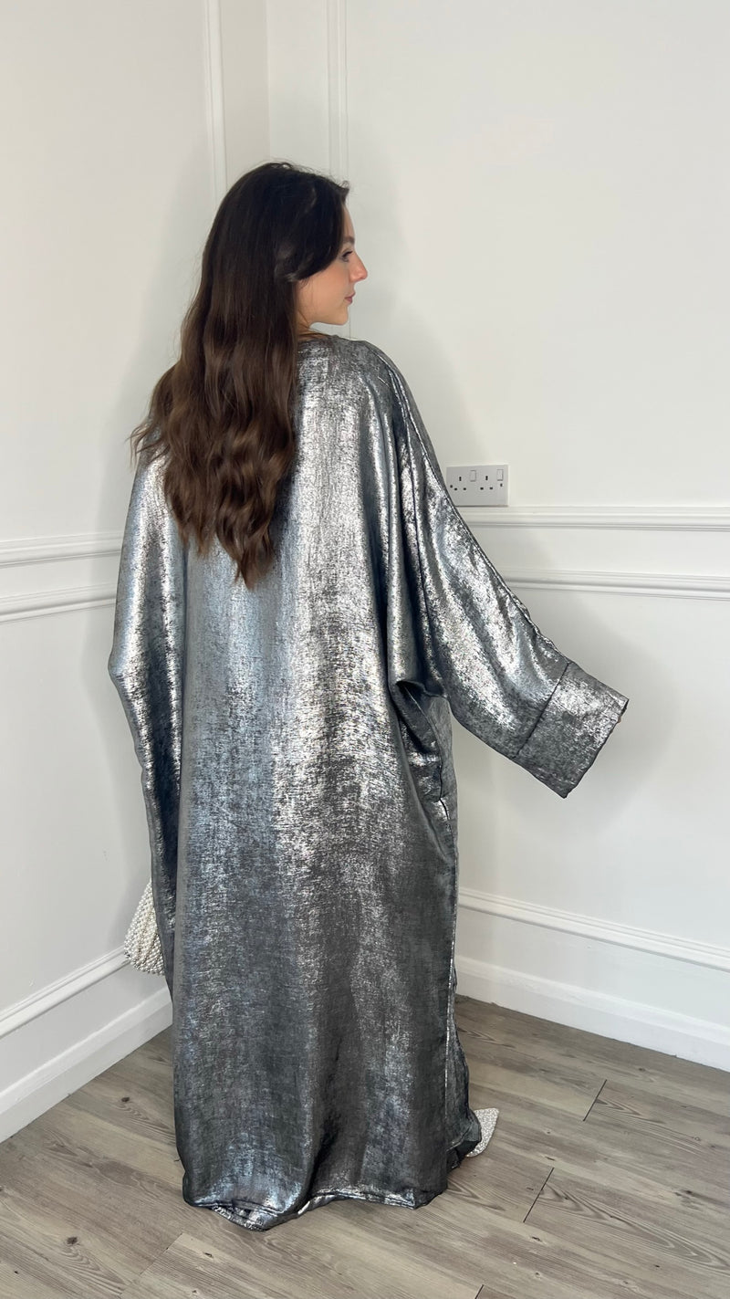 Alora Abaya - Silver Grey