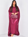 Danya Kaftan Dress - Burgundy