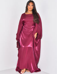 Danya Kaftan Dress - Burgundy