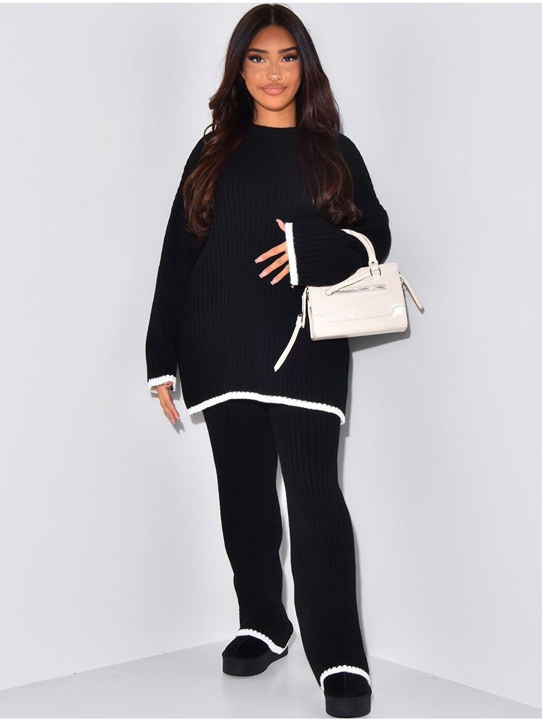 Simi Knitted Co-Ord - Black