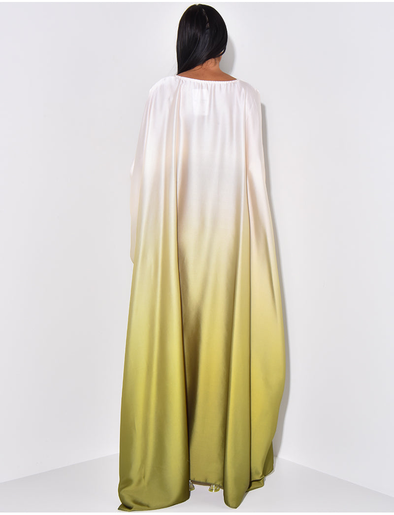 Ombre Kaftan Dress - Green