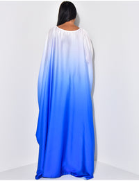 Ombre Kaftan Dress - Royal Blue