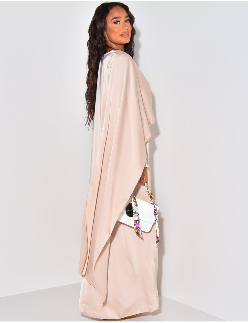 Pink Cape Dress