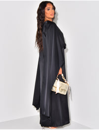 Siya Cape Dress - Black