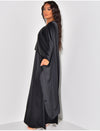 Siya Cape Dress - Black