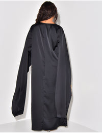 Siya Cape Dress - Black