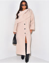 Ria Scarf Coat - Beige