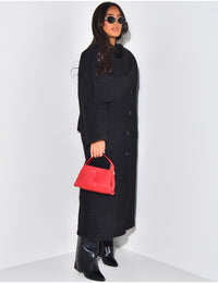 Ria Scarf Coat - Black